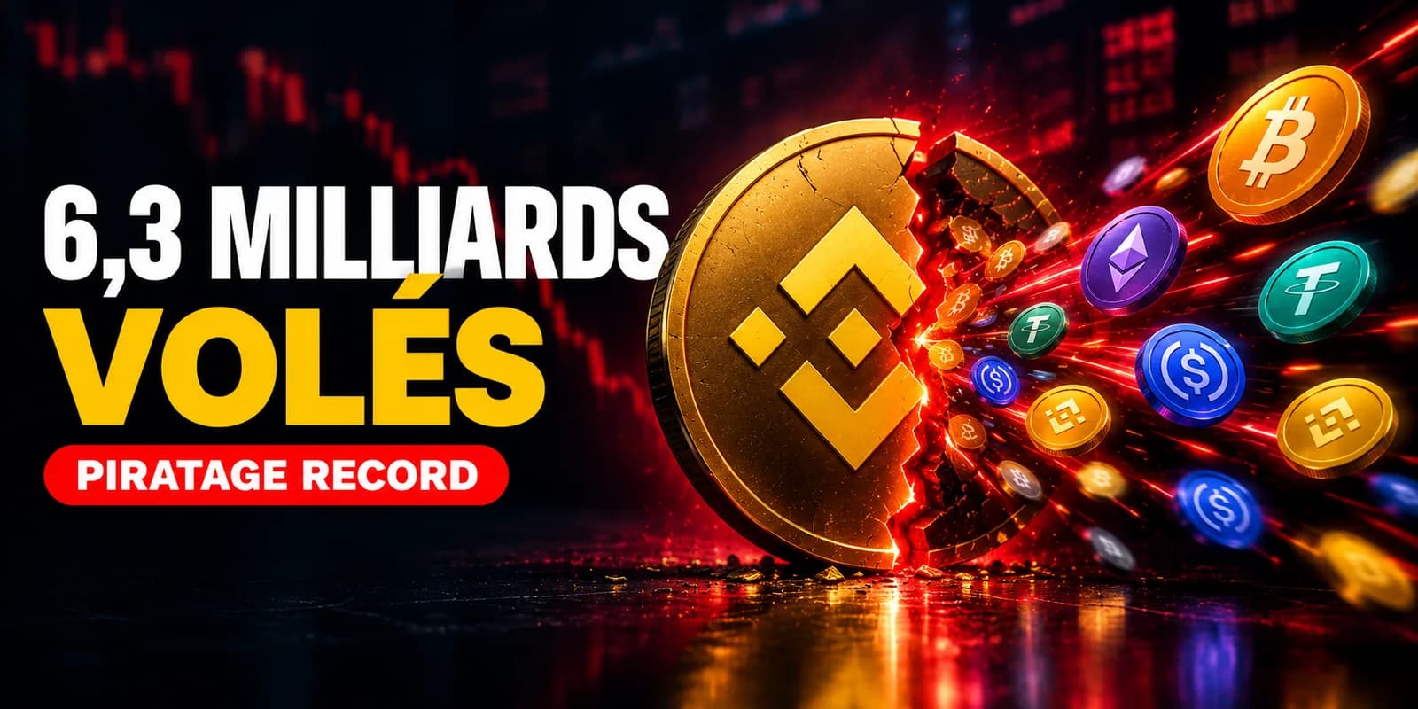 Binance piraté : jusqu'à 6,3 milliards de dollars volés, ce que l'on sait vraiment