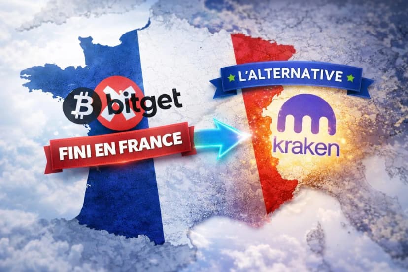 Illustration de l'article Bitget ferme en France : les meilleures alternatives pour les utilisateurs français en 2026