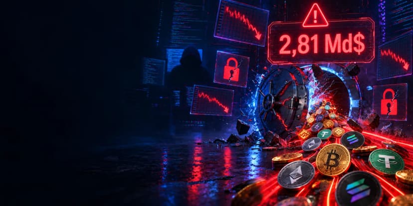 Hacks crypto 2026 : 2,81 milliards de dollars volés, septembre pire mois de l'année
