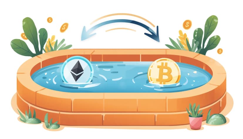 Illustration de l'article Pools de liquidité : comment ça marche et faut-il y aller en 2026