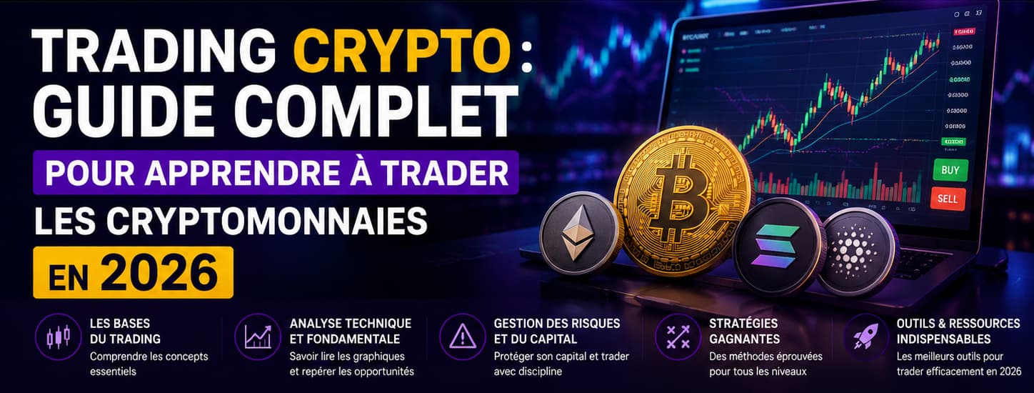 Trading Crypto : Guide Complet pour Apprendre à Trader les Cryptomonnaies en 2026