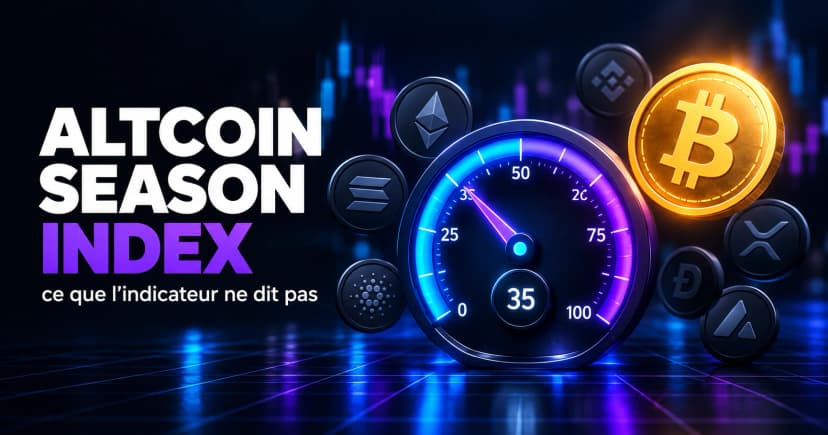 Image de l'article : Altcoin Season Index : ce que l'indicateur mesure vraiment (et ce qu'il ne dit pas) Illustration de l'article Altcoin Season Index : ce que l'indicateur mesure vraiment (et ce qu'il ne dit pas)