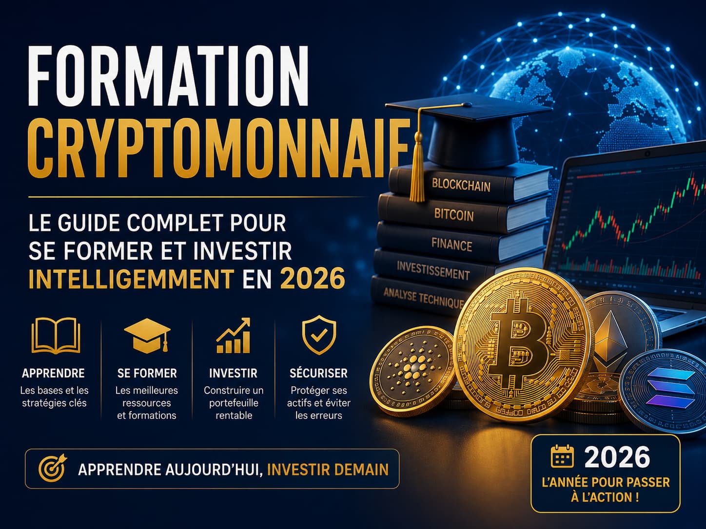 Formation Cryptomonnaie : Le Guide Complet pour Se Former et Investir Intelligemment en 2026