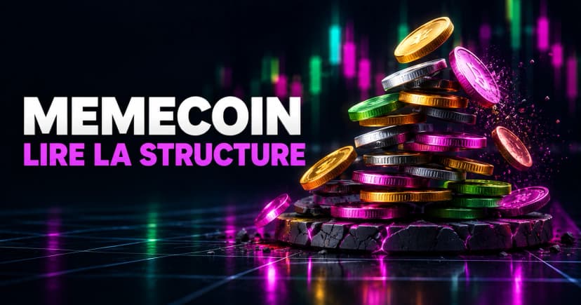 Image de l'article : Memecoin : ce que c'est vraiment, et comment en lire la structure Illustration de l'article Memecoin : ce que c'est vraiment, et comment en lire la structure