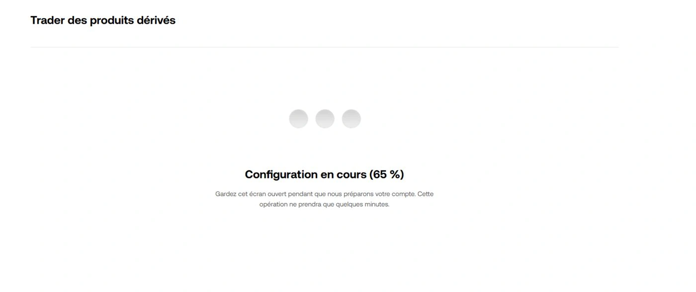 Page OKX Configuration en cours 65%